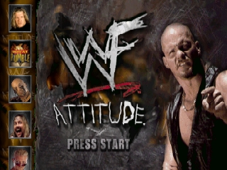 WWF Attitude title screen for Nintendo 64